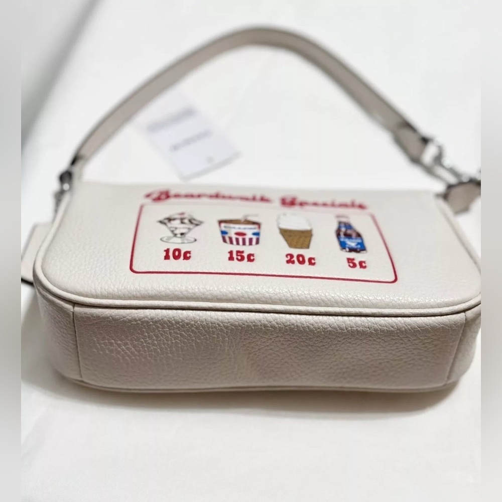 NWT Coach Nolita 19 With Boardwalk Graphic CU197 in Chalk - Picture 5 of 7